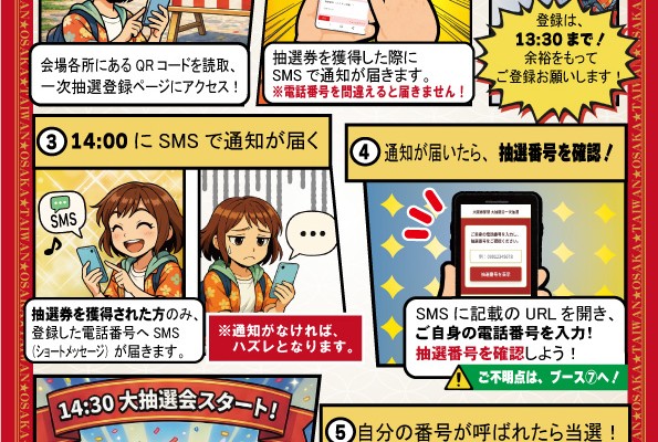 マンガでわかる！大抽選会の流れ